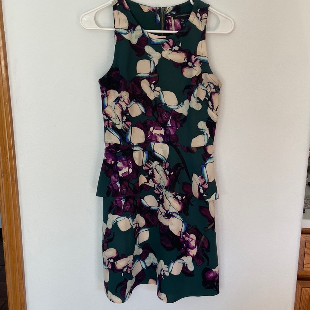 Banana republic peplum dress